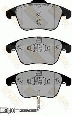 Brake Engineering PA1801 - Brake Pad Set, disc brake autospares.lv