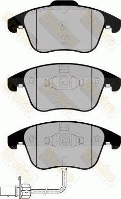 Brake Engineering PA1802 - Brake Pad Set, disc brake autospares.lv