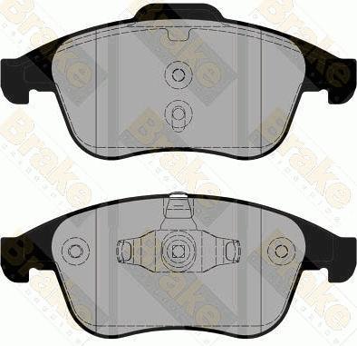 Brake Engineering PA1816 - Brake Pad Set, disc brake autospares.lv