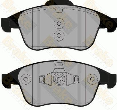 Brake Engineering PA1811 - Brake Pad Set, disc brake autospares.lv