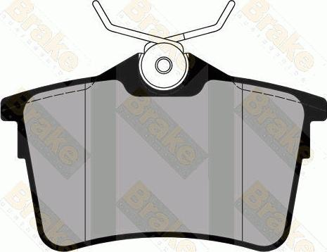 Brake Engineering PA1817 - Brake Pad Set, disc brake autospares.lv