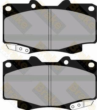 Brake Engineering PA1886 - Brake Pad Set, disc brake autospares.lv