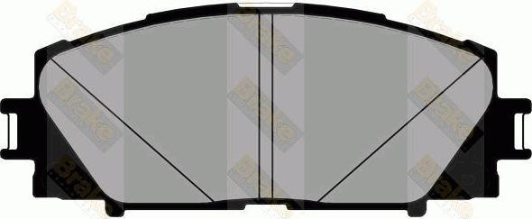 Brake Engineering PA1881 - Brake Pad Set, disc brake autospares.lv