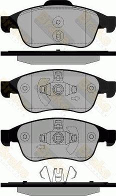 Brake Engineering PA1834 - Brake Pad Set, disc brake autospares.lv