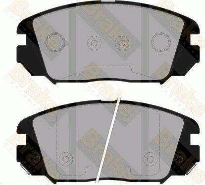 Brake Engineering PA1824 - Brake Pad Set, disc brake autospares.lv