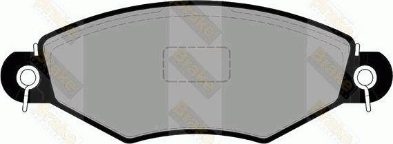 Brake Engineering PA1821 - Brake Pad Set, disc brake autospares.lv