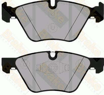 Brake Engineering PA1828 - Brake Pad Set, disc brake autospares.lv