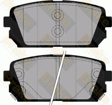 Brake Engineering PA1874 - Brake Pad Set, disc brake autospares.lv