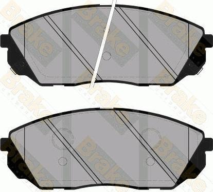 Brake Engineering PA1878 - Brake Pad Set, disc brake autospares.lv