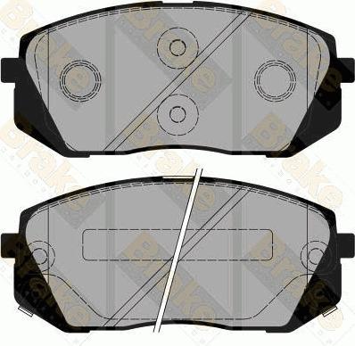 Brake Engineering PA1873 - Brake Pad Set, disc brake autospares.lv