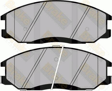 Brake Engineering PA1349 - Brake Pad Set, disc brake autospares.lv