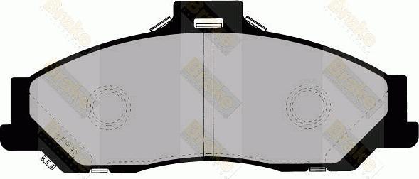 Brake Engineering PA1340 - Brake Pad Set, disc brake autospares.lv