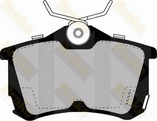 Brake Engineering PA1342 - Brake Pad Set, disc brake autospares.lv