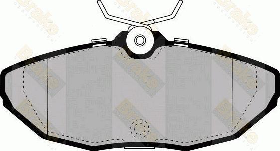 Brake Engineering PA1350 - Brake Pad Set, disc brake autospares.lv