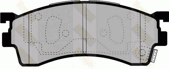 Brake Engineering PA1365 - Brake Pad Set, disc brake autospares.lv