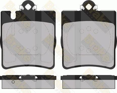 Brake Engineering PA1368 - Brake Pad Set, disc brake autospares.lv