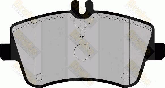 Brake Engineering PA1367 - Brake Pad Set, disc brake autospares.lv