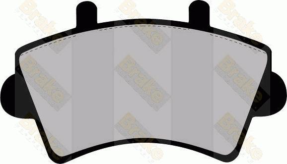 Brake Engineering PA1301 - Brake Pad Set, disc brake autospares.lv