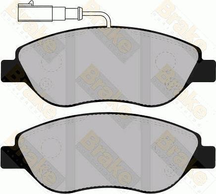 Brake Engineering PA1308 - Brake Pad Set, disc brake autospares.lv