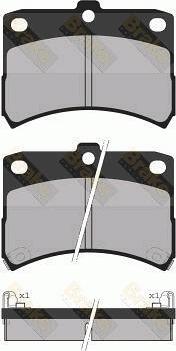 Brake Engineering PA1334 - Brake Pad Set, disc brake autospares.lv