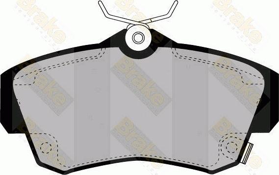 Brake Engineering PA1330 - Brake Pad Set, disc brake autospares.lv