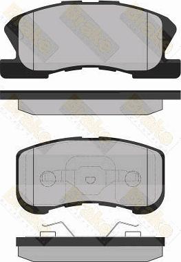 Brake Engineering PA1337 - Brake Pad Set, disc brake autospares.lv