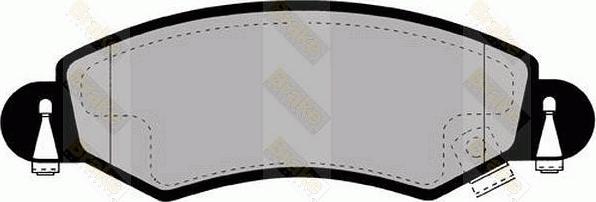 Brake Engineering PA1324 - Brake Pad Set, disc brake autospares.lv