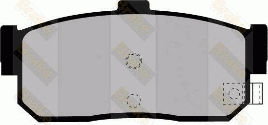 Brake Engineering PA1375 - Brake Pad Set, disc brake autospares.lv