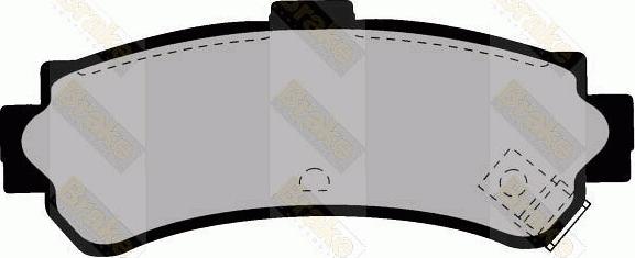 Brake Engineering PA1376 - Brake Pad Set, disc brake autospares.lv