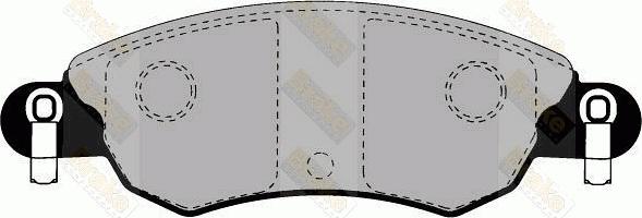 Brake Engineering PA1291 - Brake Pad Set, disc brake autospares.lv