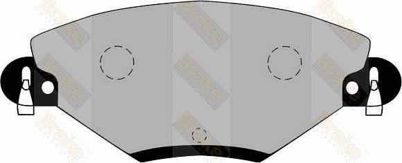 Brake Engineering PA1292 - Brake Pad Set, disc brake autospares.lv