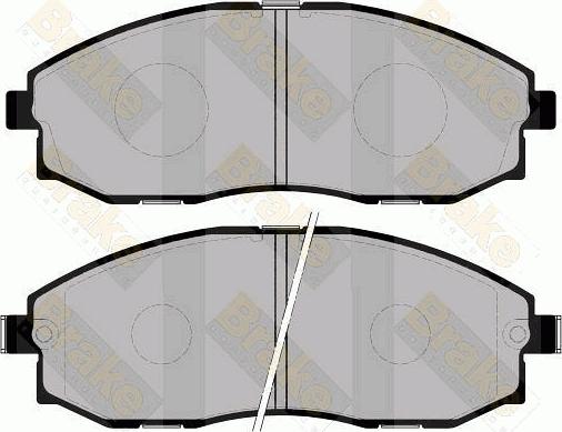 Brake Engineering PA1242 - Brake Pad Set, disc brake autospares.lv