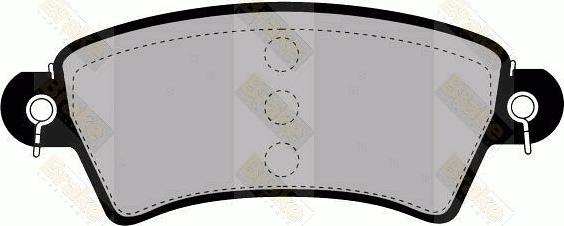 Brake Engineering PA1247 - Brake Pad Set, disc brake autospares.lv