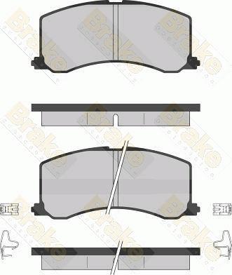 Brake Engineering PA1256 - Brake Pad Set, disc brake autospares.lv