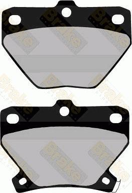 Brake Engineering PA1288 - Brake Pad Set, disc brake autospares.lv