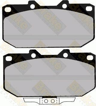 Brake Engineering PA1230 - Brake Pad Set, disc brake autospares.lv