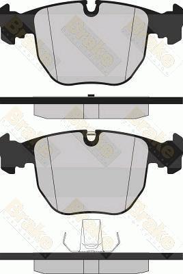 Brake Engineering PA1237 - Brake Pad Set, disc brake autospares.lv