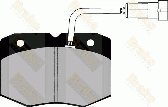 Brake Engineering PA1276 - Brake Pad Set, disc brake autospares.lv