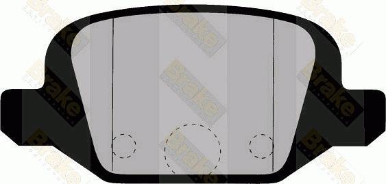 Brake Engineering PA1273 - Brake Pad Set, disc brake autospares.lv