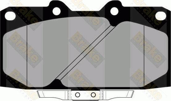 Brake Engineering PA1799 - Brake Pad Set, disc brake autospares.lv