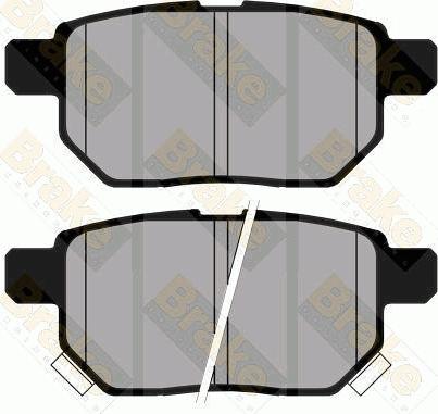 Brake Engineering PA1791 - Brake Pad Set, disc brake autospares.lv