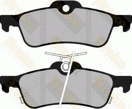 Brake Engineering PA1750 - Brake Pad Set, disc brake autospares.lv