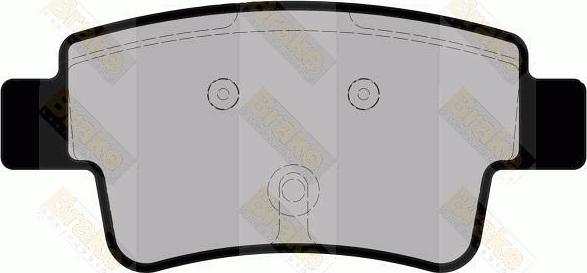 Brake Engineering PA1768 - Brake Pad Set, disc brake autospares.lv