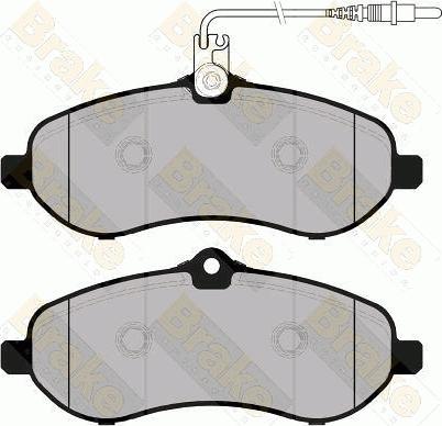 Brake Engineering PA1762 - Brake Pad Set, disc brake autospares.lv