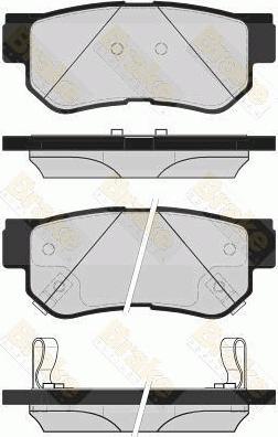 Brake Engineering PA1709 - Brake Pad Set, disc brake autospares.lv