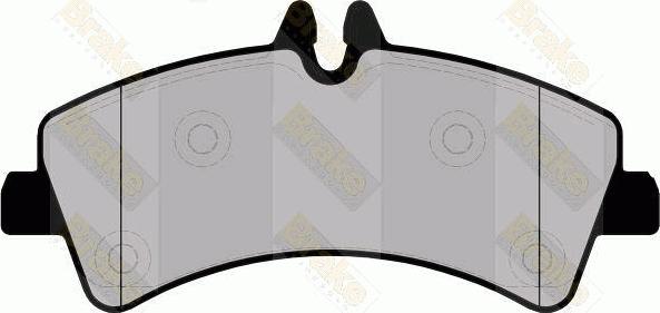 Brake Engineering PA1704 - Brake Pad Set, disc brake autospares.lv