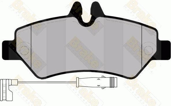 Brake Engineering PA1702 - Brake Pad Set, disc brake autospares.lv