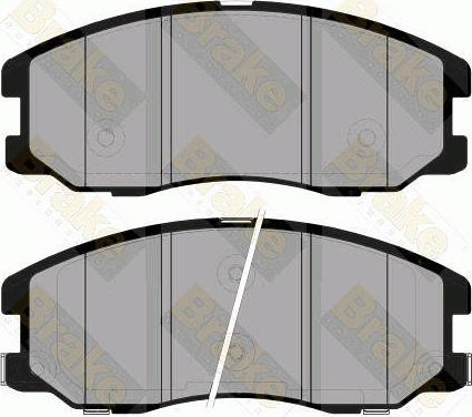 Brake Engineering PA1733 - Brake Pad Set, disc brake autospares.lv