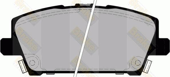 Brake Engineering PA1729 - Brake Pad Set, disc brake autospares.lv