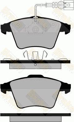 Brake Engineering PA1724 - Brake Pad Set, disc brake autospares.lv